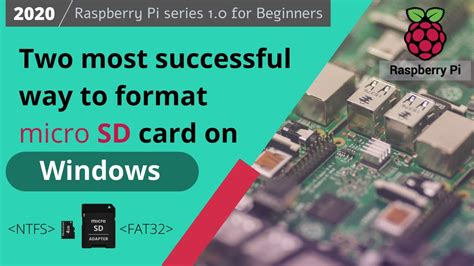 two successful methods to format sd card on windows raspberry pi tutorial youtube