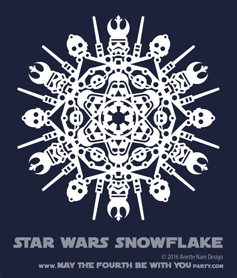 Star Wars Snowflake Template