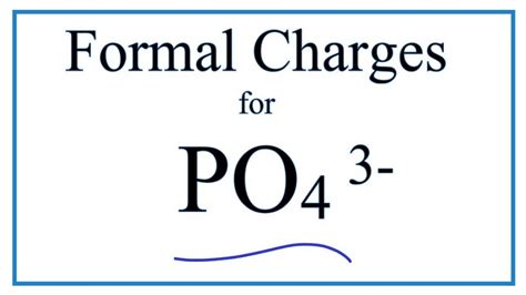 How To Calculate The Formal Charges For Po4 3 Phosphate Ion Youtube