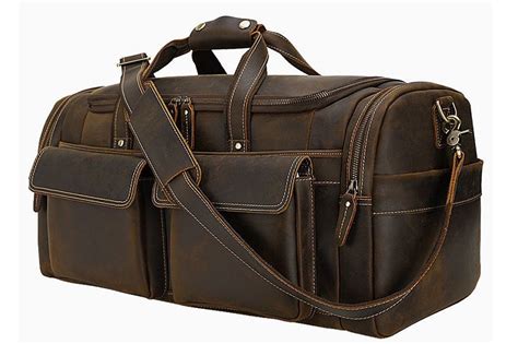 Large Size Full Grain Leather Travel Bag Duffel Bag Weekend Bag Cn6650
