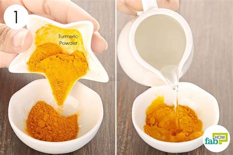 Mix Turmeric And Distilled Water To Make A Fine Paste To Get Rid Of
