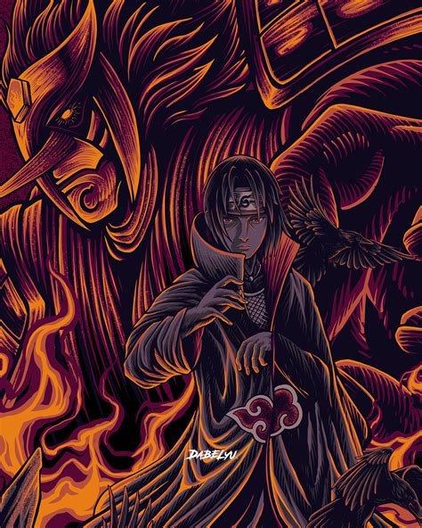 Itachi Uchiha X Susanoo Tshirt Design On Behance