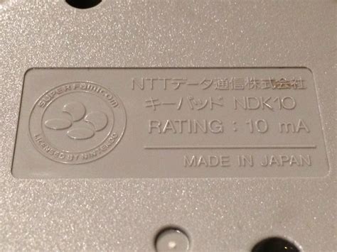 Ntt Data Keypad Super Famicom Controller Ndk