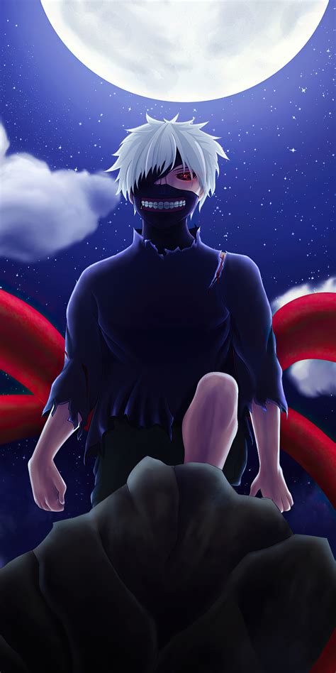 1080x2160 Tokyo Ghoul Night Moon 4k One Plus 5thonor 7xhonor View 10