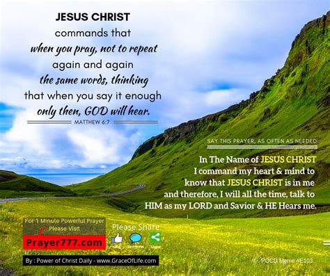 Jesus Christ Commands That When You Pray Graceoflifecom