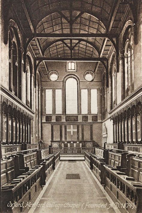 Chapel History Hertford College University Of Oxford
