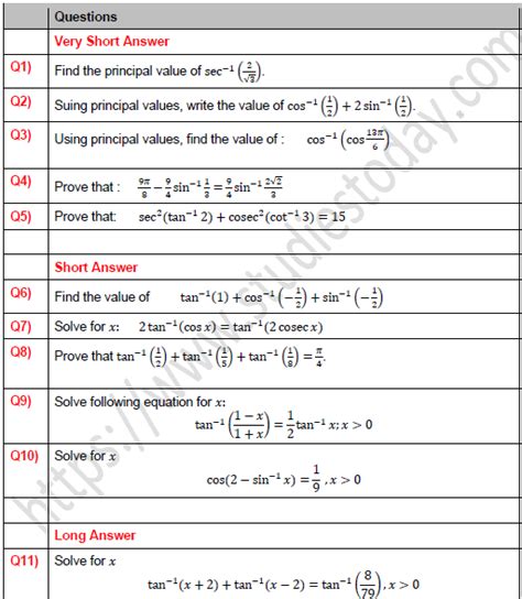 41 Inverse Trig Functions Worksheet With Answers Worksheet For Fun