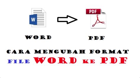 Format file dwg adalah salah satu format desain data yang paling umum digunakan, ditemukan di hampir setiap desain lingkungan. CARA MENGUBAH FILE WORD KE PDF SANGAT MUDAH - YouTube