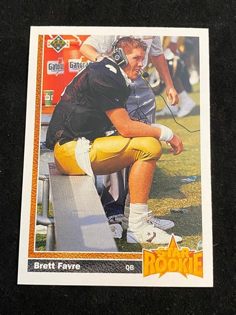 Lot Nm Mt 1991 Upper Deck Star Rookie Brett Favre 13 Football Card