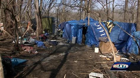 Large Homeless Camp Cleared Out Along Lexington Road