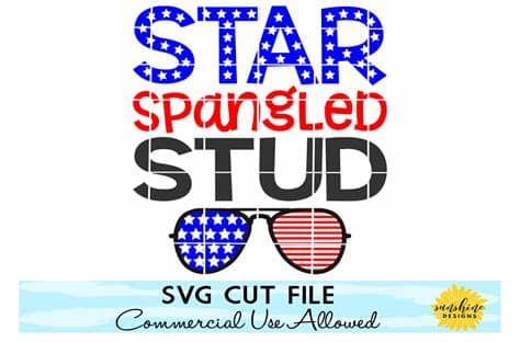 Many of our designs are available for purchase as a package with a matching webcam overlay, panels, alerts, and banners at a discounted package price. Star Spangled Stud svg, Fourth of July SVG, 4th of July ...