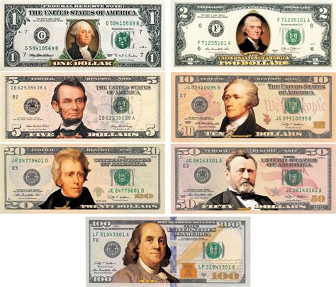 Complete Set Of Colorized Sided U S Banknotes Ebay