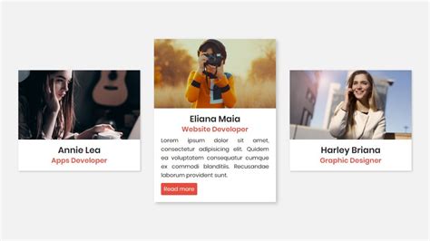 Responsive Profile Card Ui Design Using Html And Css Youtube