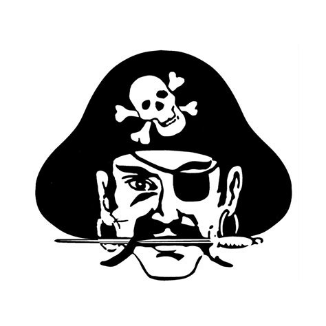Pirate Mascot Svg Instant Download Etsy