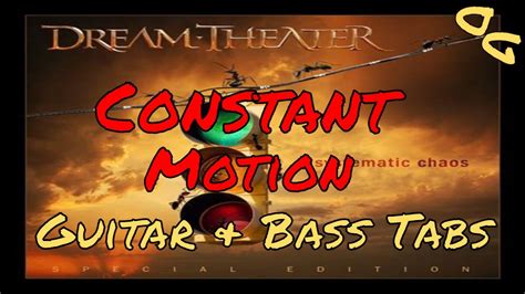 Constant Motion Guitar And Bass Tabs Rhythm Warmup Dream Theater