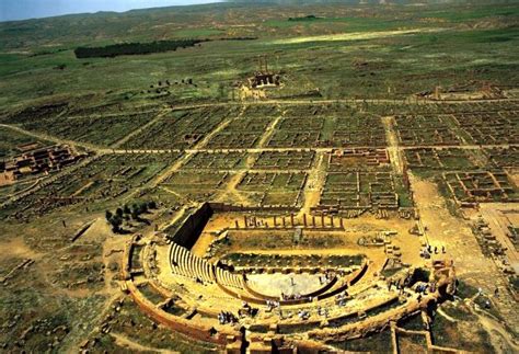 Roman City In North Africa Timgad