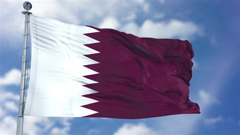 Qatar Flag Animation Stock Motion Graphics Youtube