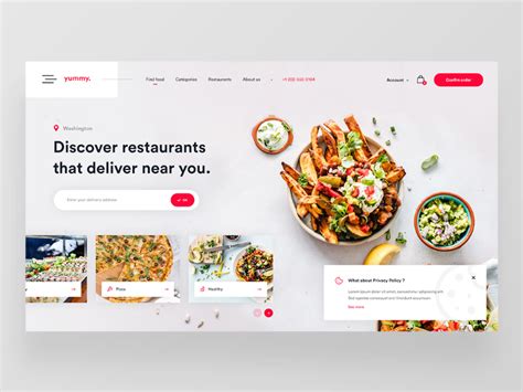 Yummy — Food Delivery Website Concept 🥑 By Undefined — Nicolas Riviere