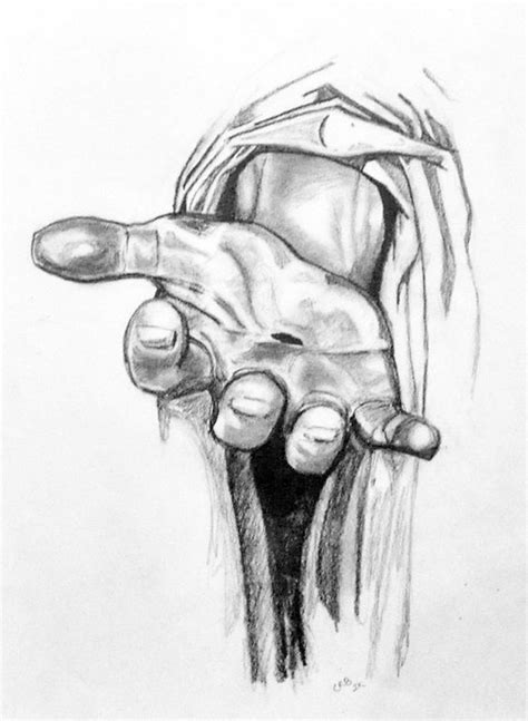 Jesus Hand With Hole From The Crucifix Nail Jesus Drawings Jesus
