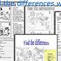 Find The Differences Worksheets