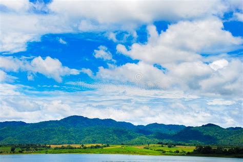 The Mountains And Sea Scenery With Blue Sky Thailand Stock Image