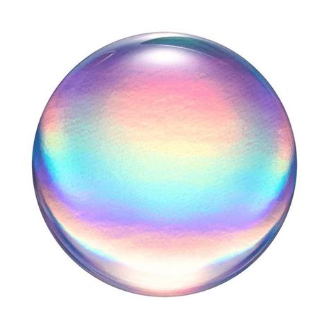 Round Icon Pfp Cute Rainbow Sphere Ball Reflection Texture Aesthetic
