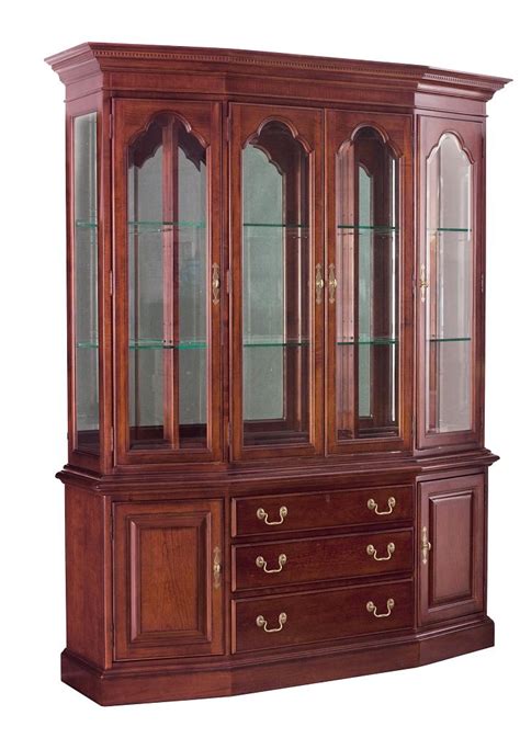 American Drew Cherry Grove 45th Canted Glass Door China Cabinet