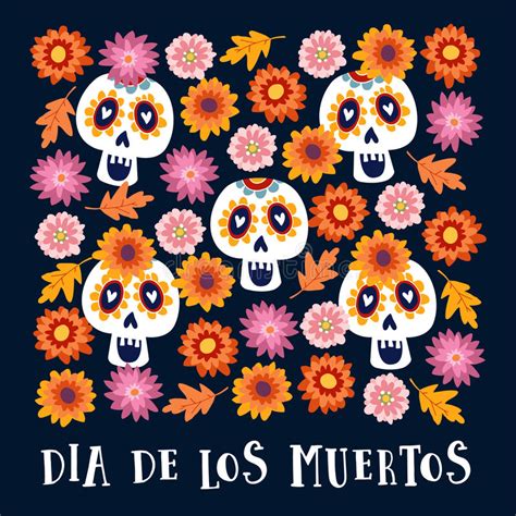Dia De Los Muertos Day Of The Dead Or Halloween Card Invitation