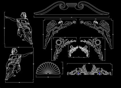 Architectural Decorative Elements 2 Free Autocad Blocks And Drawings