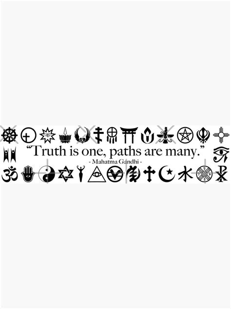 Truth Is One Paths Are Many World Religions Canvas Print By