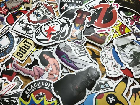 300pcs Mix Lot Stickers For Skateboar Graffiti Laptop
