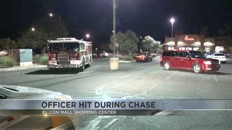 Tucson Police hit during chase - YouTube