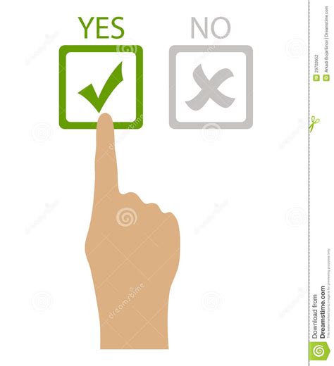 Choose Yes Stock Vector Image Of Poll Icon Icons Make