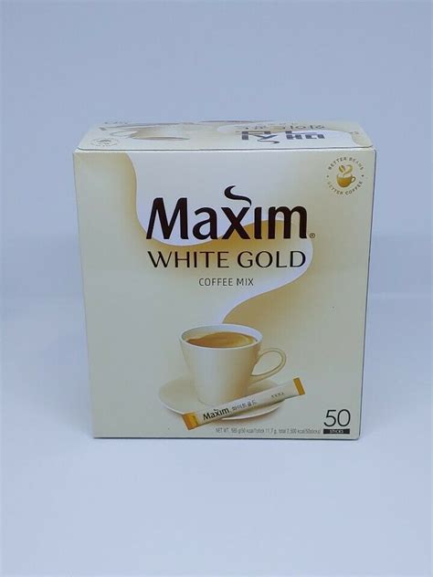 Maxim Mocha White Gold Instant Coffee Mix Sticks Korea Most Populars