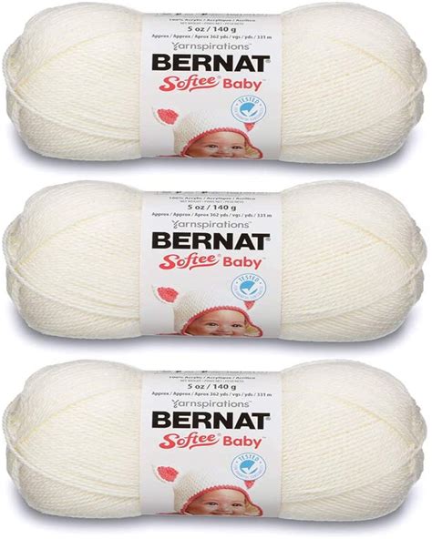 Bernat Softee Baby Yarn Solids Antique White Or Pale Blue Etsy