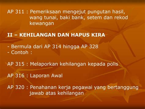 Pemeriksaan mengejut contoh pemeriksaan dalaman ap 308 pelan rumah banglo 2 tingkat moden pejabat tanah dan galian melaka tengah pelantikan contoh surat kenaikan pangkat swasta pemberhentian contoh surat penamatan perkhidmatan oleh majikan pembantu penyediaan makanan. PPT - ARAHAN PERBENDAHARAAN (BAB A, B DAN C) PowerPoint ...