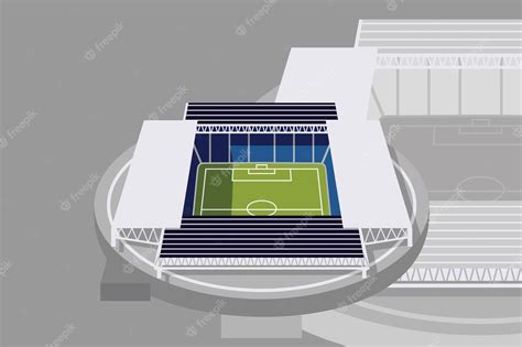 Premium Vector Soccer Stadiums Buildings Stadium Line Drawing