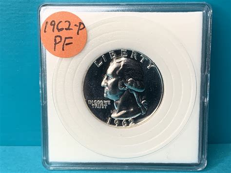 1962 P Proof Washington Quarter For Sale Buy Now Online Item 748479