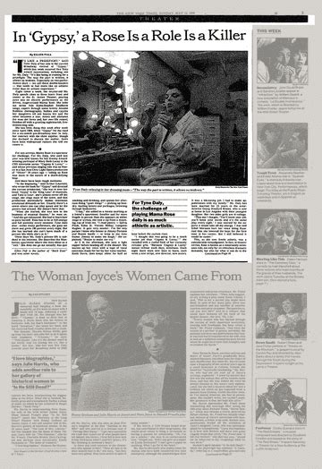 Theater In Gypsy A Rose Is A Role Is A Killer The New York Times