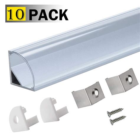 Buy Led Aluminum Channel V Clearstarlandled 10 Pack Led Strip Light