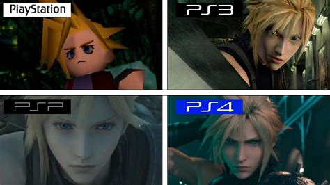 Final Fantasy Vii Intro Comparison Ps4 Vs Ps3 Vs Psp Vs Psx Youtube