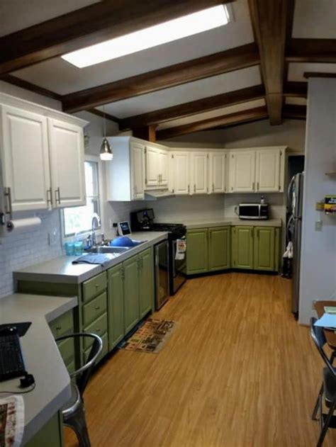 Gorgeous Mobile Home Kitchen Cabinet Colors Mobile Home Living