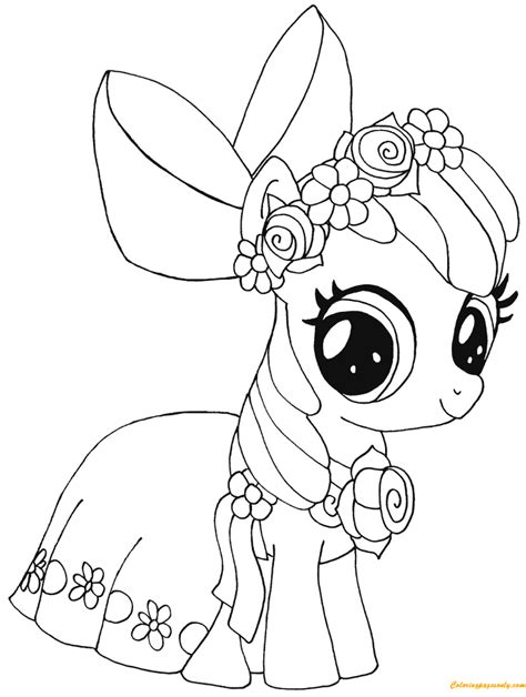 Coloring Page My Little Pony Coloring Page Book Free Download