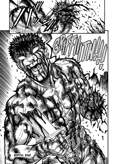 Guts Berserk Manga Panels
