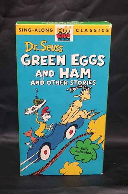 Green Eggs And Ham And Other Stories Vhs Dr Seuss Sing Along Songs