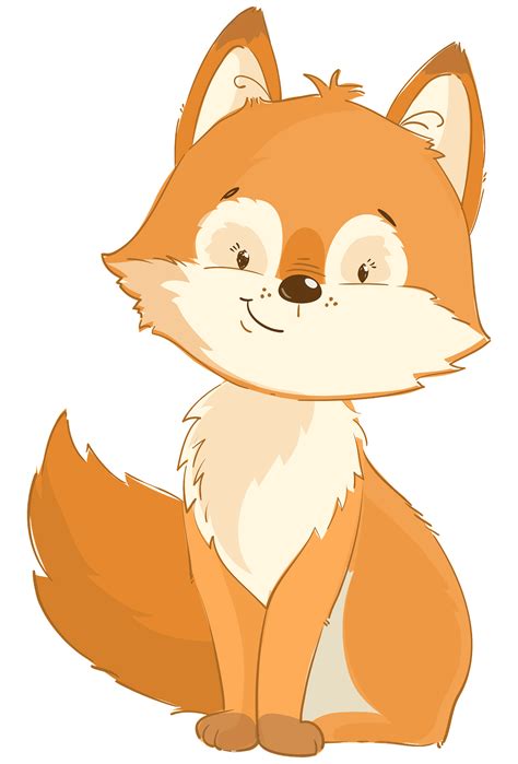 Cute Fox Cartoon Design Transparent Png Svg Vector Fi