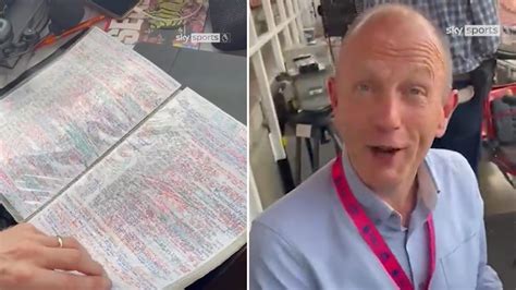 Peter Drury Reveals His Staggering Arsenal Vs Man City Notes As Fans