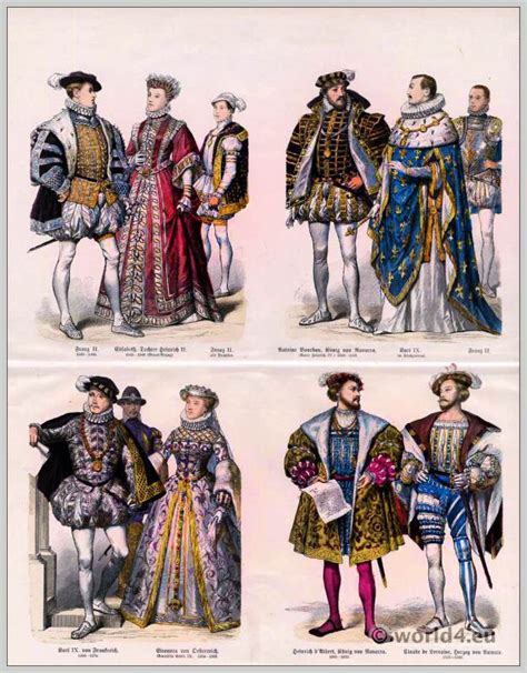 French Nobility Fashion 16th Century Renaissance Costumes Costume History