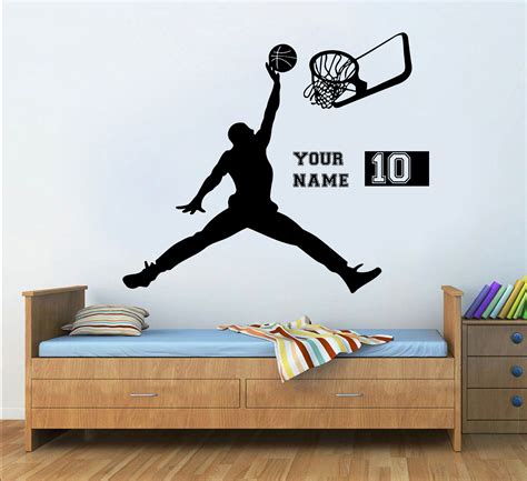 Basketball Nursery Decal Wall Decal Basket Wall Art Stickers Etsy