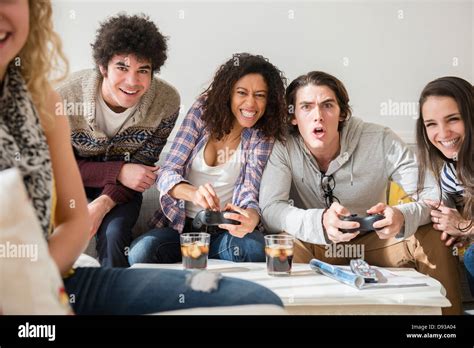 African American Playing Video Games Hi Res Stock Photography And